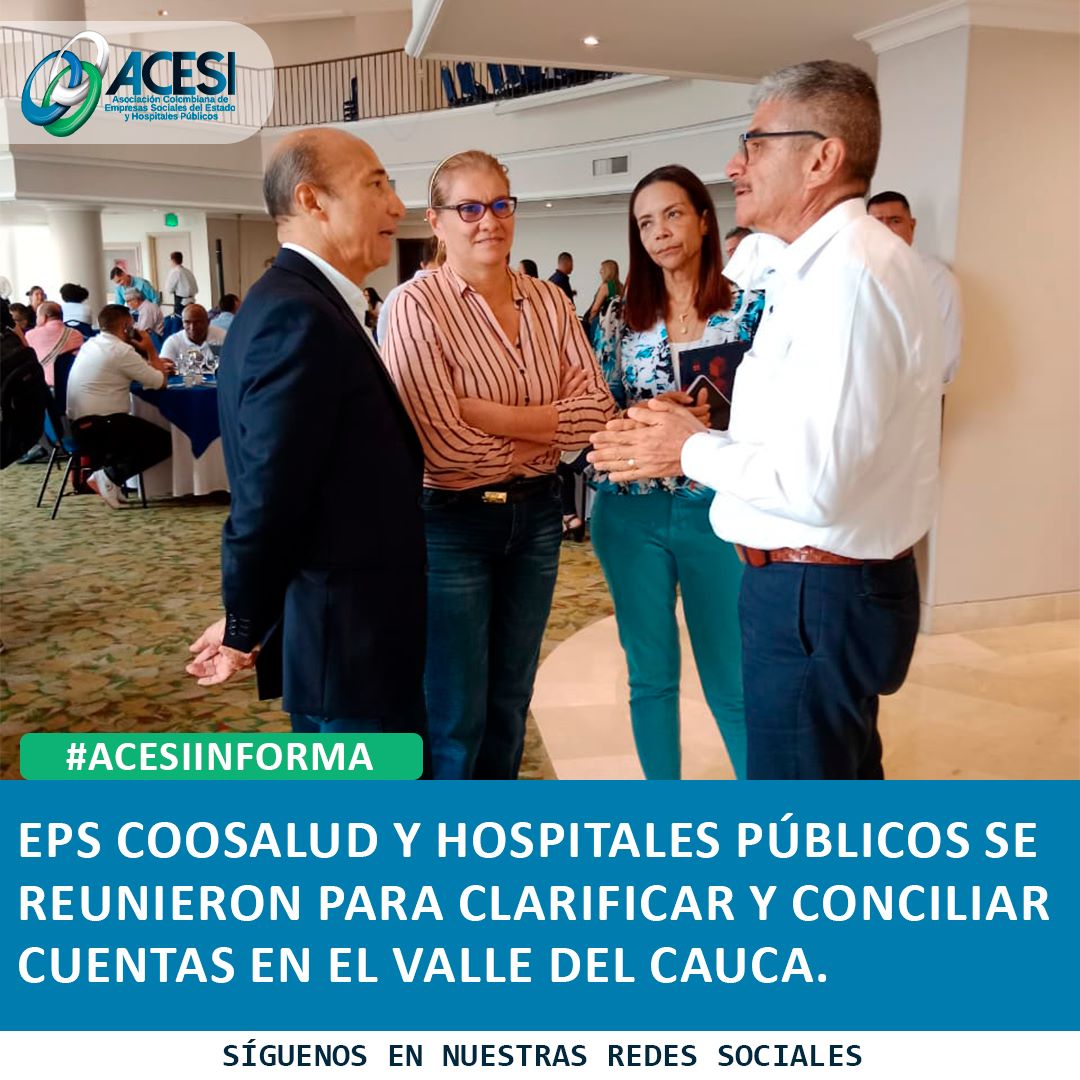 EPS Coosalud y hospitales públicos se reunieron para clarificar y conciliar cuentas en el Valle del Cauca